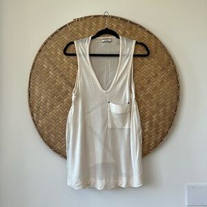 GORGEOUS BY MALENE BIRGER CREAM SILK‎ TANK BLOUSE - EUC